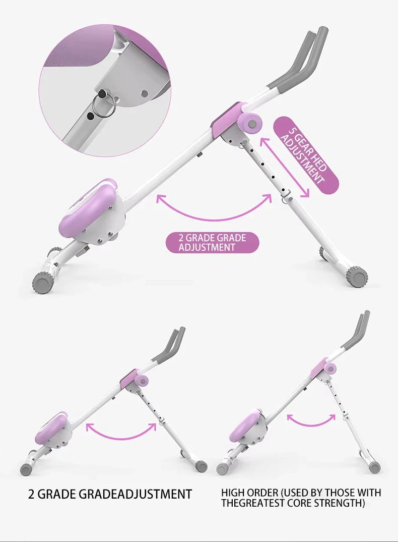 Multifunction Silent Anti-Slip Body Muscle Core Exerciser Workout Home Gym Custom Adjustable Fitness Abdominal Trainer Bench