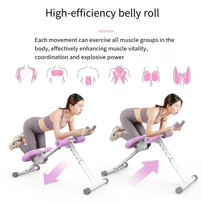 Multifunction Silent Anti-Slip Body Muscle Core Exerciser Workout Home Gym Custom Adjustable Fitness Abdominal Trainer Bench